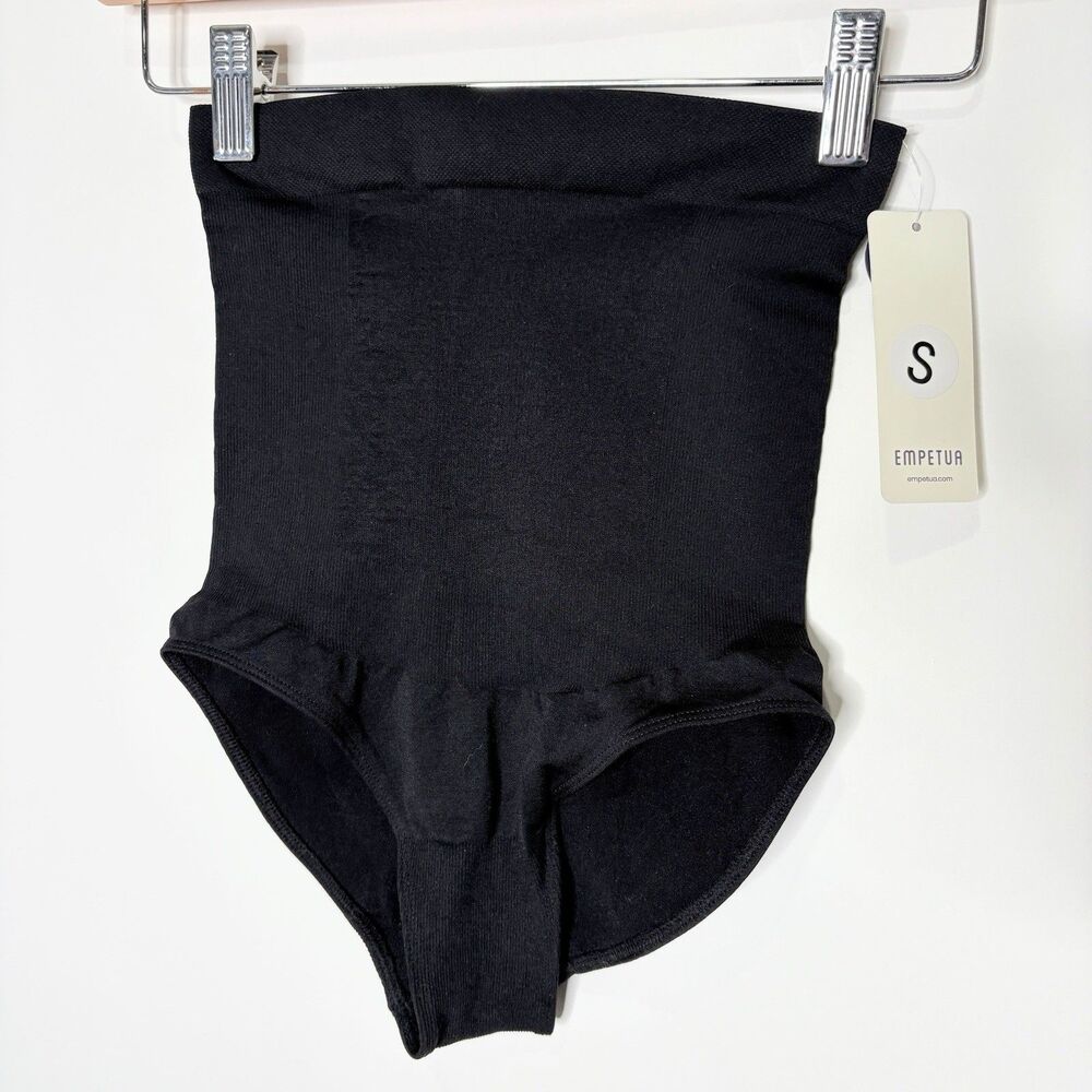 Empetua High-Waisted Shaper Panty Black Compression Women Size Small NWT
